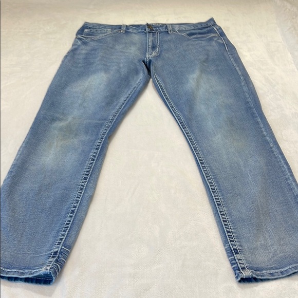 TRUE LUCK SIZE 36/32 Men's Light Blue Jeans - Picture 1 of 7